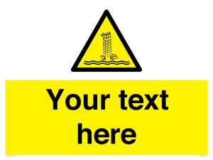 Custom warning artificial waterfall